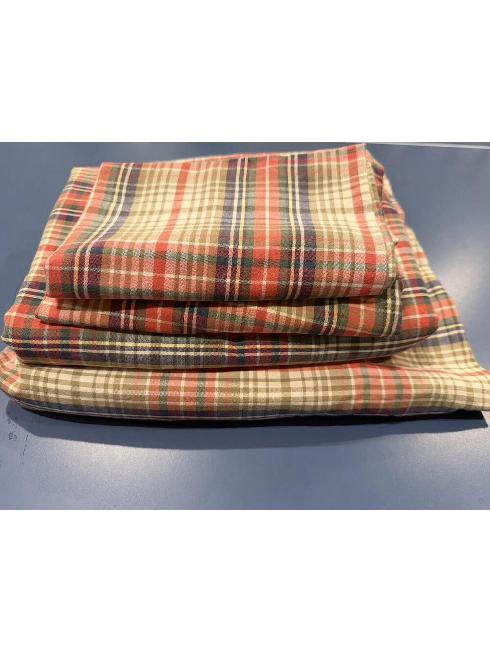 Vintage Ralph Lauren Plaid Sheets 4 Pc Set Twin Fast Shipping